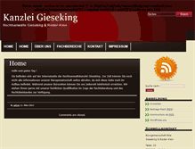 Tablet Screenshot of kanzlei-gieseking.de